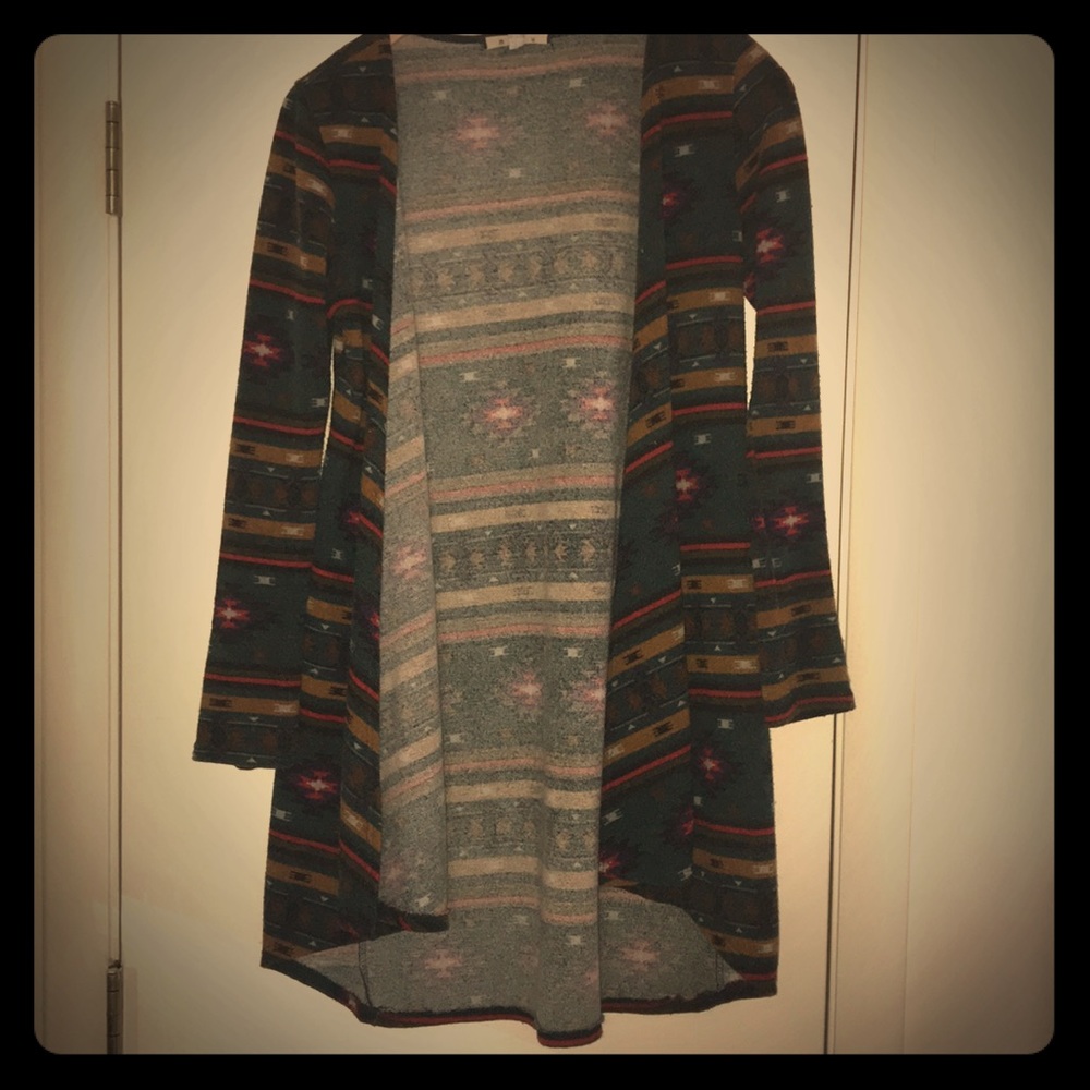 Aztec Open Cardigan